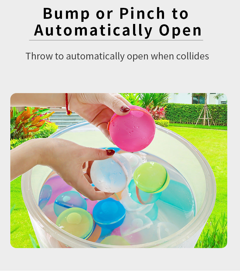 Water Injection Reusable Water Balloon Fight Water